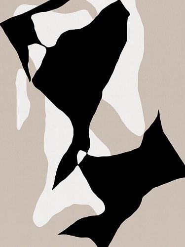 Vormen 9 | Neutraal & Zwart Abstract Minimalisme