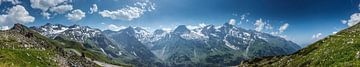 Panorama berglandschap van het Großglockner massief, Hohe Tauern, Oostenrijk van Martin Stevens
