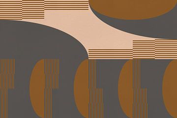 Retro Architectuur. Abstracte geometrische kunst II van Dina Dankers