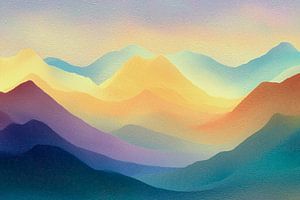 Traumlandschaft in Pastell