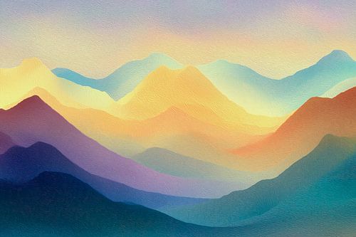 Paysage de rêve en pastel