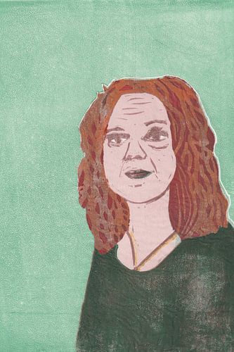 Vrouwenportret in groen