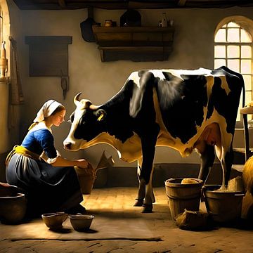 The Milking Maid van Gert-Jan Siesling