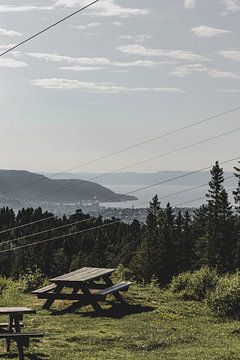 Uitzichtpunt vanaf Estenstadhytta van Koen Lipman