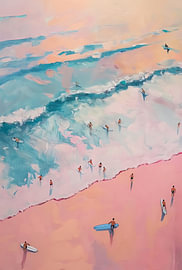 Le littoral rose vu d'en haut II sur Guadalupe Swann