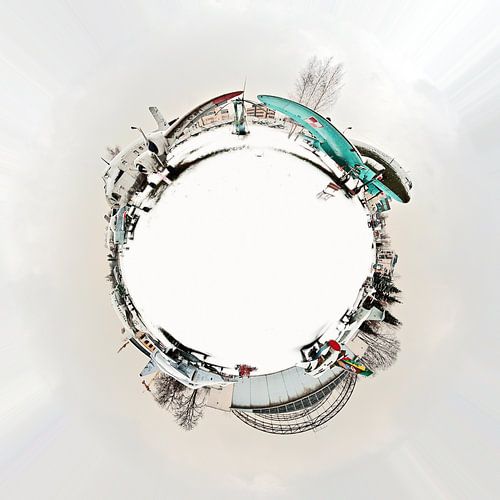 Airport_TinyPlanet by Herman de Langen