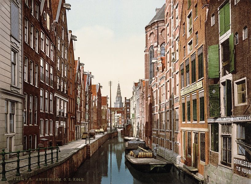 Oudezijds Kolk, Amsterdam van Vintage Afbeeldingen