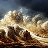 Exodus der Bibel, Moses teilt das Rote Meer von Berit Kessler