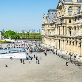 Louvre Pyramid Paris by Patrycja Polechonska