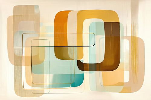 Modern abstract boho