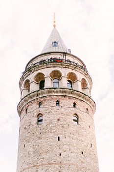 The Galata Tower in Istanbul, Turkey