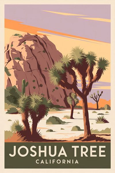 Joshua Tree, California von Poster Art Shop