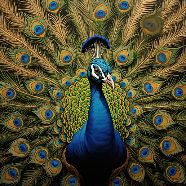 Birds: Peacocks by Eye catching paintings