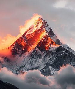 Goldene Stunde über den Alpen
