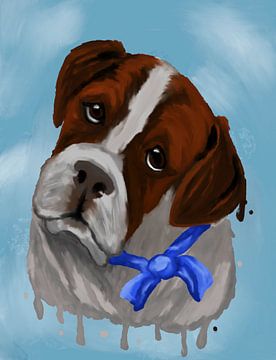 Saint Bernard portrait by Antiope33