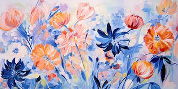 Bloemen in zachte kleuren van Bert Nijholt