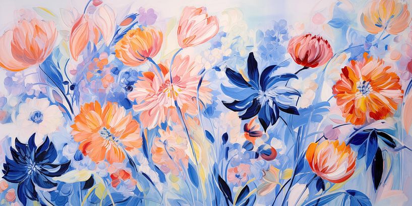Blumen in zarten Farben von Bert Nijholt