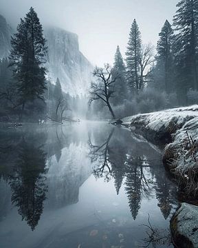 Natuurlijke schoonheid van Yosemite van fernlichtsicht