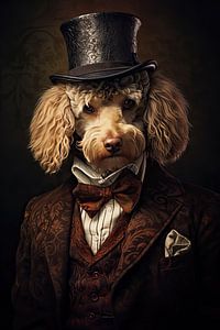 Dog in fancy dress by Wall Wonder