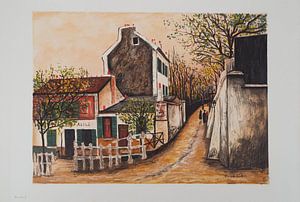 Maurice Utrillo, Das Kabarett des Lapin Agile, Montmartre