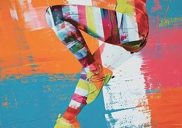 Abstract Modern | Colorful Legs van Kunst Kriebels