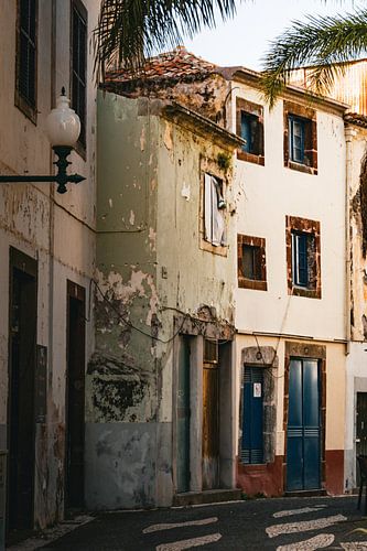 Straatje in het oude centrum van Funchal, Madeira