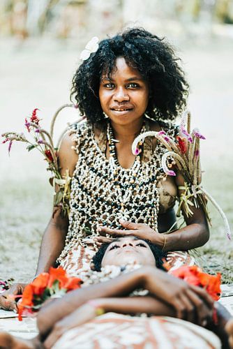 Portrait of a woman from Tufi, Papua New Guinea