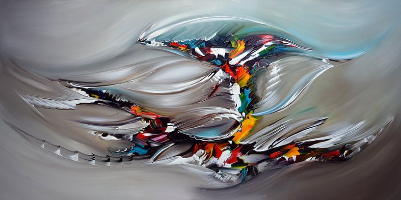 Abstract Flying by Gena Theheartofart