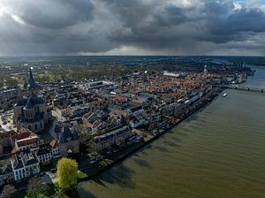 Die schöne Hansestadt Kampen aus der Vogelperspektive.