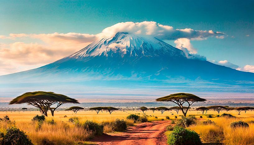 Kilimanjaro mountain in Africa by Mustafa Kurnaz