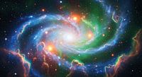 Emerald and Sapphire Spiral