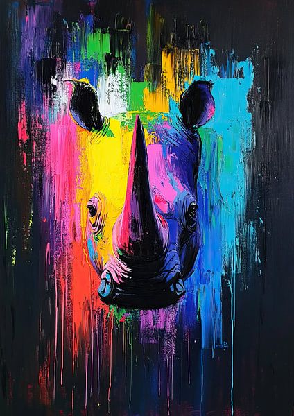 Color Cascade by Wonderful Art