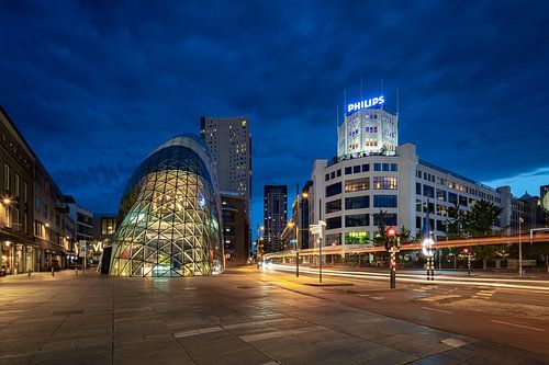 Philippsturm und der Klecks in der Abenddämmerung