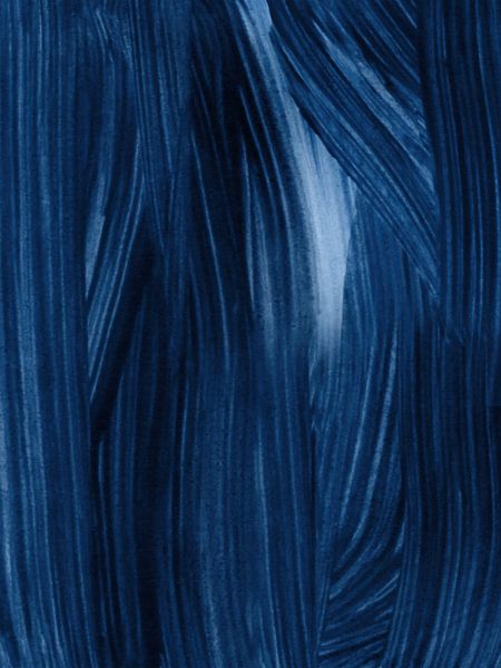 Gewoon Indigo 7 | Minimalistisch Aquarel van Menega Sabidussi