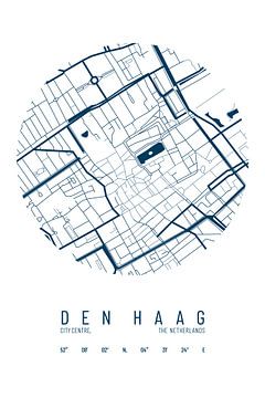 Stadskaart Den Haag van Walljar