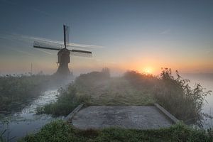 Zonsopkomst in de Alblasserwaard van Raoul Baart