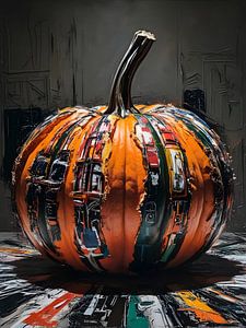 Urban Pumpkin - Abstraktes Herbst-Symbol