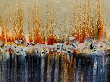 Pebbles- abstract landschap van Hannie Kassenaar