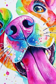 Pop Art Hund von ARTemberaubend