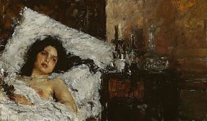 Antonio Mancini - Ruhend (ca. 1887)