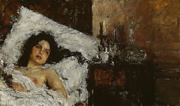 Antonio Mancini - Reposé (ca. 1887) sur Peter Balan