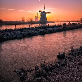 Sunrise Kinderdijk by Henk Smit