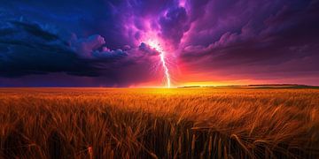 Thunder rolls over the ears of corn by fernlichtsicht