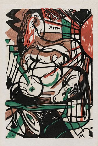 The Birth of the Horses (1913) by Franz Marc