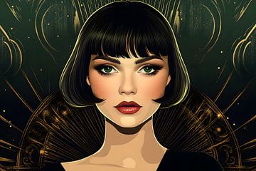 Art Deco dream in green by Skyfall