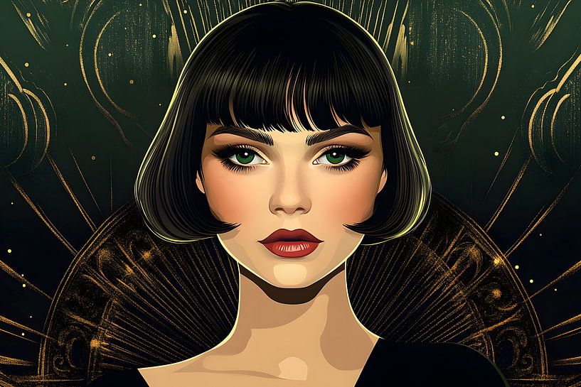 Art Deco Traum in Grün von Skyfall