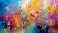 Impressionistische Bunte Blumenmalerei von Studio Pieternel Miniaturansicht