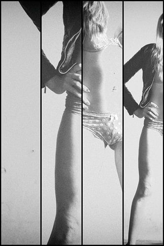 Lingerie et veste en cuir