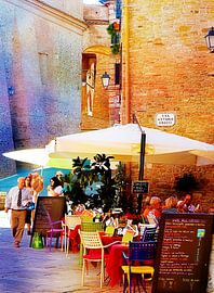 Drinks Outside Panicale by Dorothy Berry-Lound