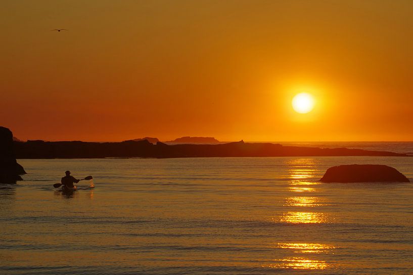 Zonsondergang op de Lofoten van Reinhard  Pantke